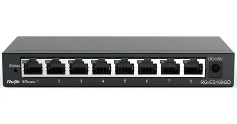 Ruijie Reyee RG-ES108GD / Switch / 8-port / 10/100/1000 Mbps / Unmanaged