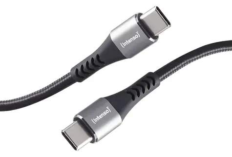 Intenso C315C černá / Nabíjecí a datový kabel / USB-C - USB-C / 1,5 m