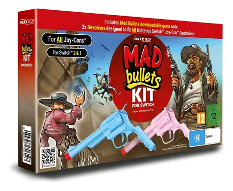 UBISOFT Herní sada Mad Bullets / Nintendo Switch 2 a 1 / 2x Joy-Con revolver / digitální kód hry