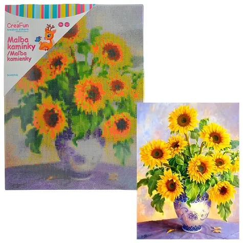 SPARKYS Diamantové malování Slunečnice / 30x40 cm
