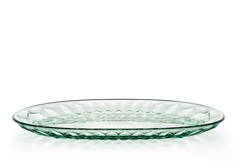 Guzzini VANITY zelená / Podnos / oválný / velký