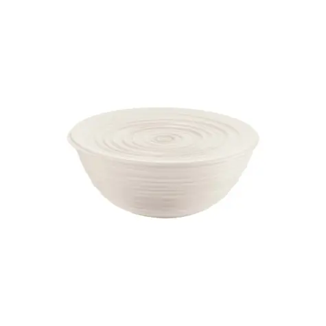Guzzini TIERRA L bílá / Mísa s víkem / Recyklovaný plast / O 25 cm / 3100 ml