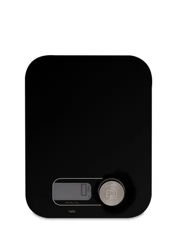 Weis ECO PRO černá / Kuchyňská váha / max. 5 kg / LCD displej / funkce Tara / bez použití baterií