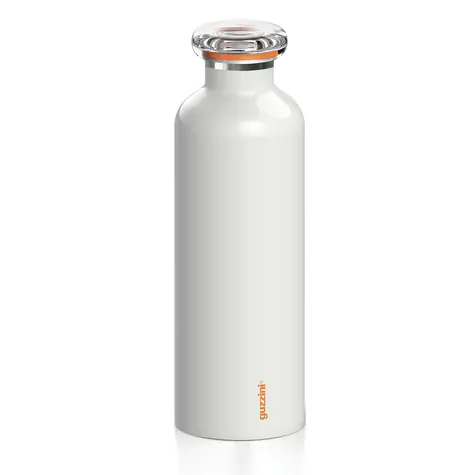 Guzzini Travel Bottle Energy 750 ml bílá / Termoláhev / Nerezová ocel / 12 h teplé, 24 h studené