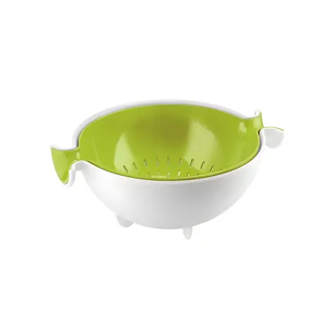 Guzzini SPIN&DRAIN zelená / Cedník s mísou / Polypropylen