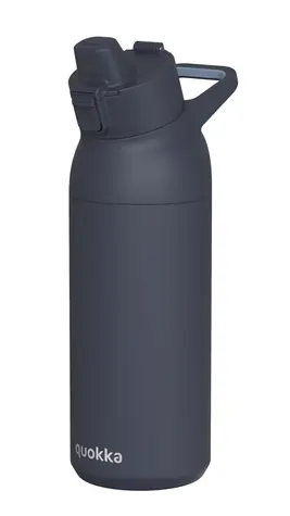 Quokka Tide černá / Sportovní láhev / Nerezová / 700 ml / S pítkem