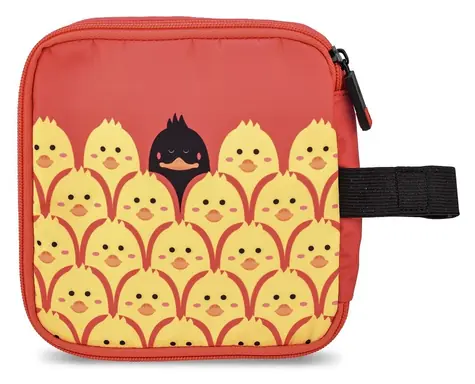Iris Barcelona Dětský termoobal na sandwich Zipper 0,5 l červený / Termoobal na svačinu / Zip / FOOD SAFE