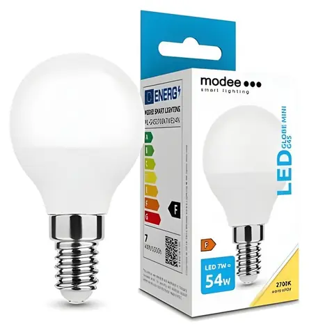 Modee E14 7W Mini Globe teplá 2700K / Žárovka / 700 lm / náhrada za 54W / 25000h