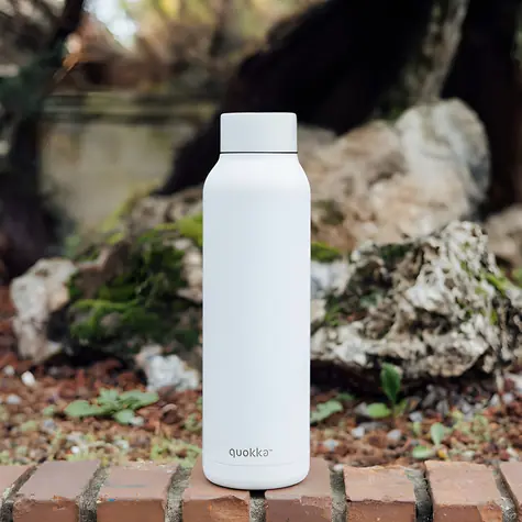 Quokka Nerezová termoláhev Solid bílá / 850 ml / nerezová ocel / dvouplášťová