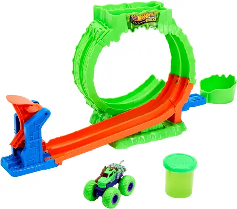MATTEL Autodráha Hot Wheels Monster Trucks Mutant Chaos / od 4 let / plast