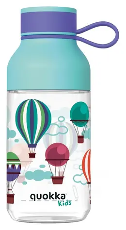Quokka Ice balónky 430 ml / Dětská láhev / poutko / tritan / bez BPA