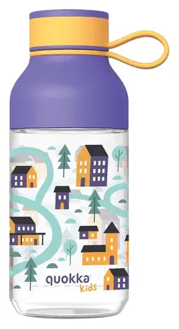 Quokka Ice Kids dům 430 ml / Dětská láhev / poutko / tritan / bez BPA