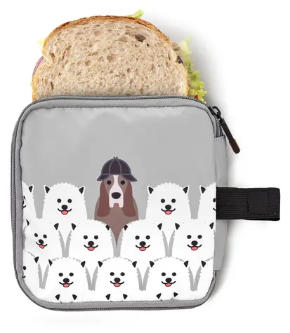 IRIS BARCELONA Dětský termoobal na svačinu Zipper šedý / 0,5 l / Zip / FOOD SAFE