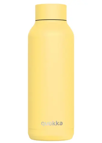 Quokka Solid světle žlutá / Nerezová termoláhev / 510 ml / dvouplášťová