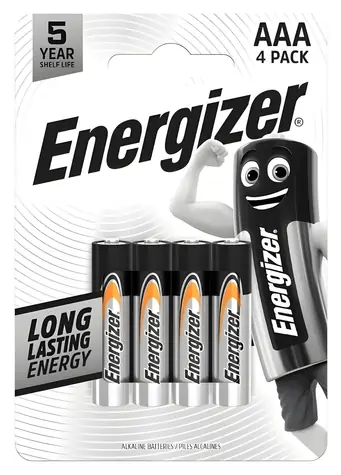Energizer Everyday AAA (LR03) / Baterie / Alkalická / 4 ks
