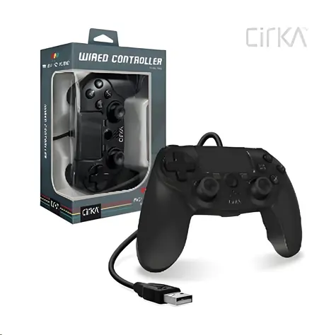 Cirka NuForce černá / Herní ovladač / drátový / PS4, PC, Mac