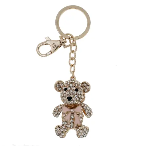 PINK Přívěsek na klíče Medvěd / Klíčenka / 15,5 cm