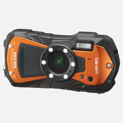 Ricoh WG-80 oranžová / Vysoce odolný fotoaparát / 5x zoom / 2,7" LCD