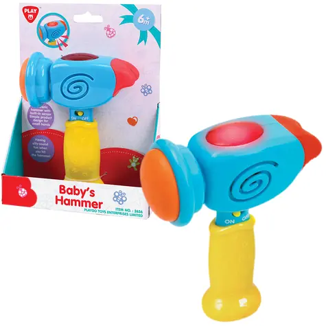 PLAYGO Elektronické kladívko / Plast / 2x AAA / od 6 měsíců