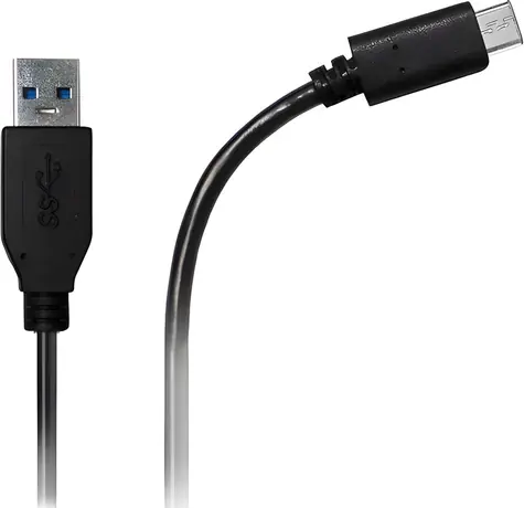 Azuri USB-C kabel černý / Kabel / USB-C - USB-C / 2 m