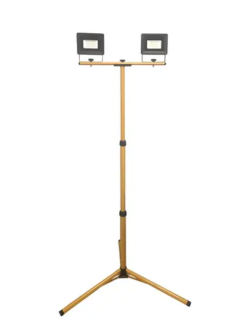 OKKO E023E LED 2x20W žlutá / Stavební svítidlo / 3200lm / 4000K / IP65 / stojan