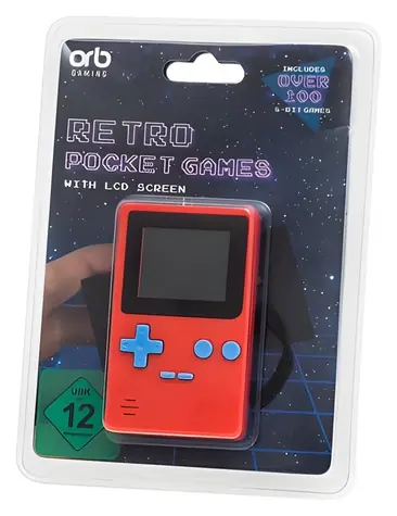 ThumbsUp! ORB Retro Pocket Games červená / Herní konzole / 1,8" LCD / 152 her / 3x AAA