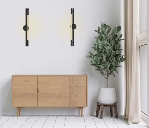 Activejet AJE-CHARLIE WW černá / Nástěnné LED svítidlo / 8W / 1050lm / 2700K / IP20