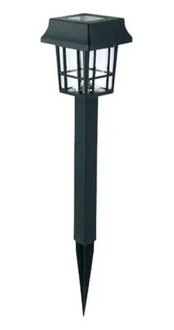 OKKO TH020E černá / Solární LED podlahová lampa / IP44