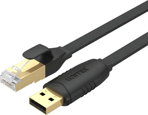 Unitek Konzolový kabel USB-A na RJ-45 / Konzolový kabel / 1,8 m
