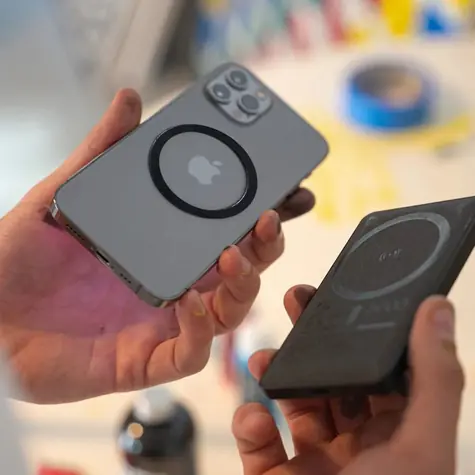 ZAGG Mophie Snap černá / Magnetický adaptér / 2 ks / MagSafe / Qi