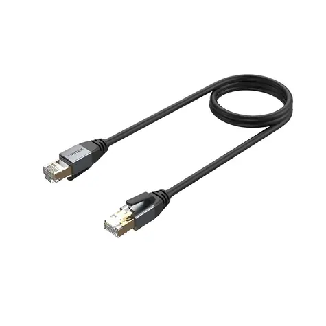 Unitek patch kabel Cat.8 1m černá / Patch kabel / S/FTP / RJ45 - RJ45