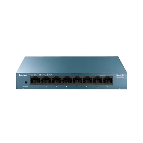 TP-Link LS108G / Switch / 8-portový / 10/100/1000 Mbps / Neřízený / Bez ventilátoru