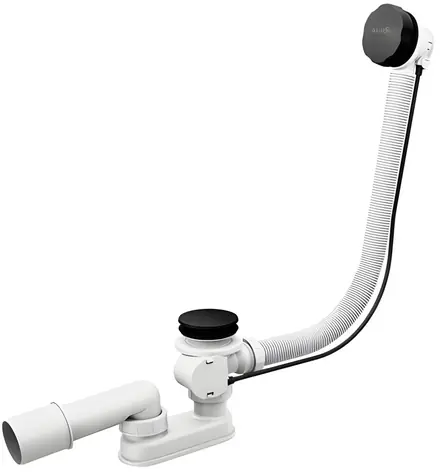 Ravak Vanová odtoková a přepadová souprava matná černá / Odtoková souprava / délka 570 mm