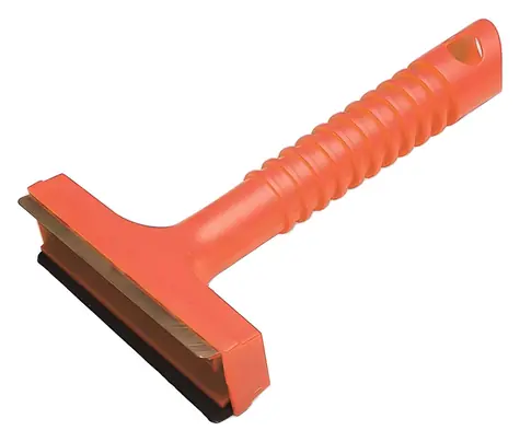 AUTOSERIO Škrabka na led oranžová / Škrabka na led / Šířka 10 cm / Délka 17,5 cm