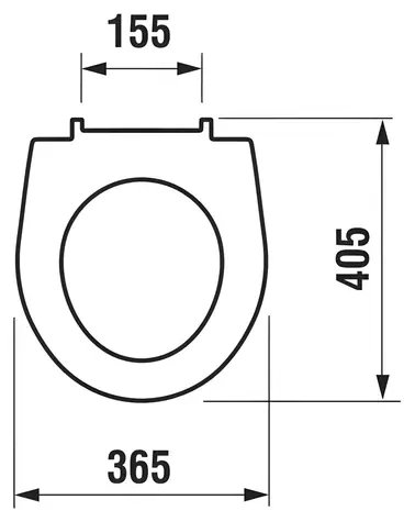 Jika WC sedátko duroplast bílá / WC sedátko