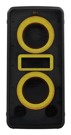 Klipsch New York černá / Bluetooth párty reproduktor / BT 5.2 / 2x 20,3 cm woofer / RGB / AUX/USB