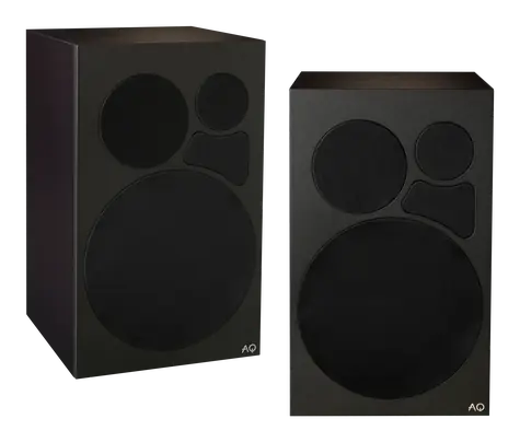 AQ Tango 75 černá / Regálové reproduktory / 3pásmové / Bassreflex / 2 ks