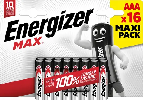 Energizer Max AAA / Baterie / R03 / 16 ks