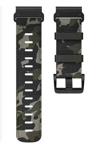 X-Site Řemínek pro Garmin QuickFit 22mm army kamufláž / Řemínek / Nylon / 22 mm