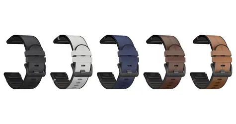 X-Site Řemínek pro Garmin QuickFit 22mm šedý / Řemínek / Silikon / kožený / 22 mm