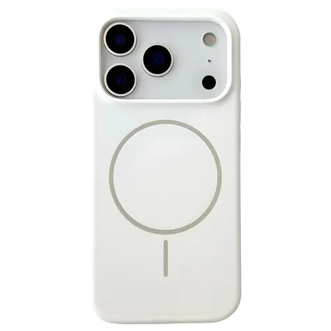 Magnetický silikonový kryt Apple iPhone 17 Pro Max, 18 Pro Max bílá / Kryt / Silikon / Magnetický