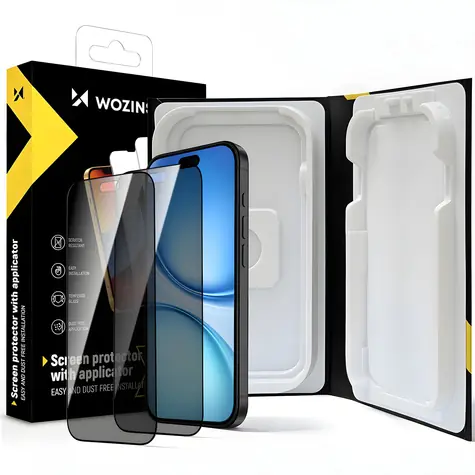 Wozinsky EasyFit Privacy Glass / Ochranné sklo / Privacy filtr / Apple iPhone 17/16 Pro / 2 ks
