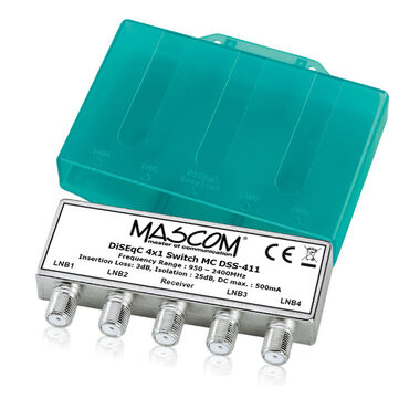 MASCOM DiSEqC přepínač pro 4 LNB