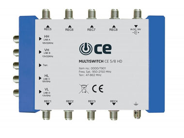Rozbaleno - TechniSat Multipřepínač CE 5/8 HD / rozbaleno