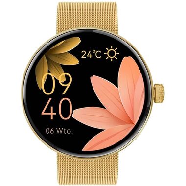 Forever ForeVive 5 SB-365 zlaté / Chytré hodinky / 1.3" / AMOLED / 360×360 px / Bluetooth 5.0 / Android. iOS