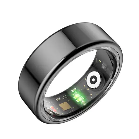 Rozbaleno - Powerton Smart Ring vel. 11 černá / Chytrý prsten / BT 5.0 / IP68 / rozbaleno