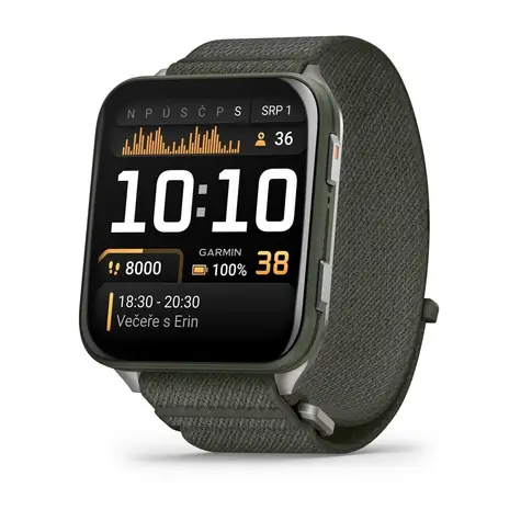 Garmin Venu X1 Moss / Chytré hodinky / 2" / BT / ANT+ / Wi-Fi / 5 ATM