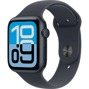 Apple Watch SE 3 (2025) GPS 40mm Temně inkoustové hliníkové tělo - Temně inkoustový sportovní řemínek S/M / 130-180 mm