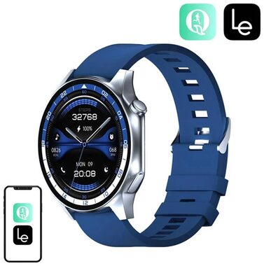 BlitzWolf BW-AR1 modrá / Chytré hodinky / 1.43" / BT 5.3 / IP67 / Android & iOS