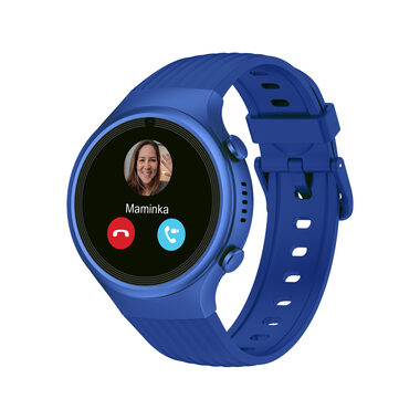 LAMAX WatchY4 Sport modrá / dětské chytré hodinky / bluetooth / GPS / SOS tlačítko